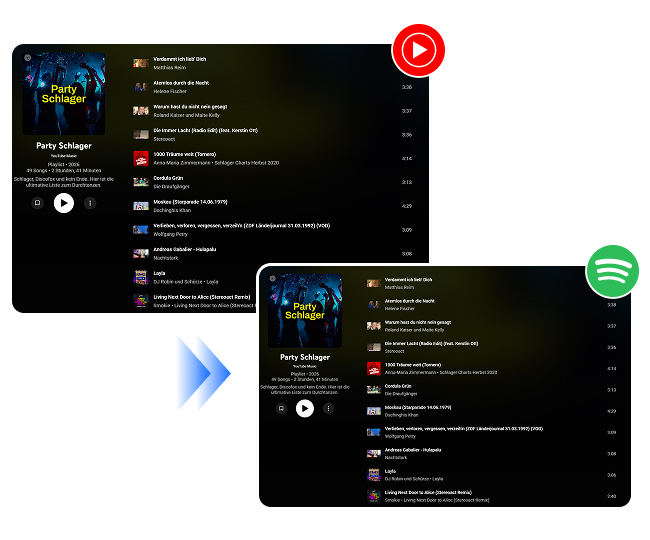 Playlist übertragen