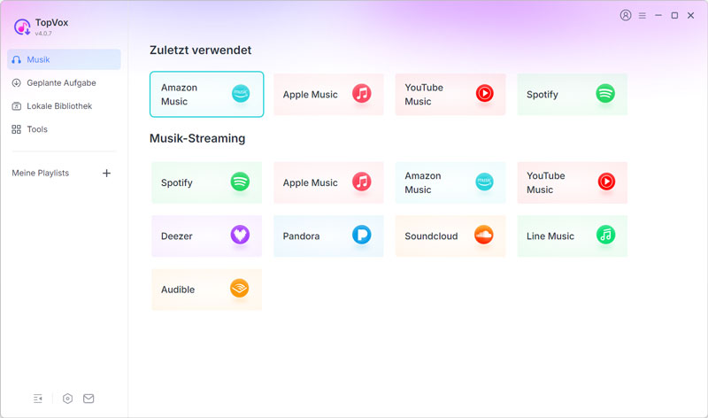 Amazon Music auswählen
