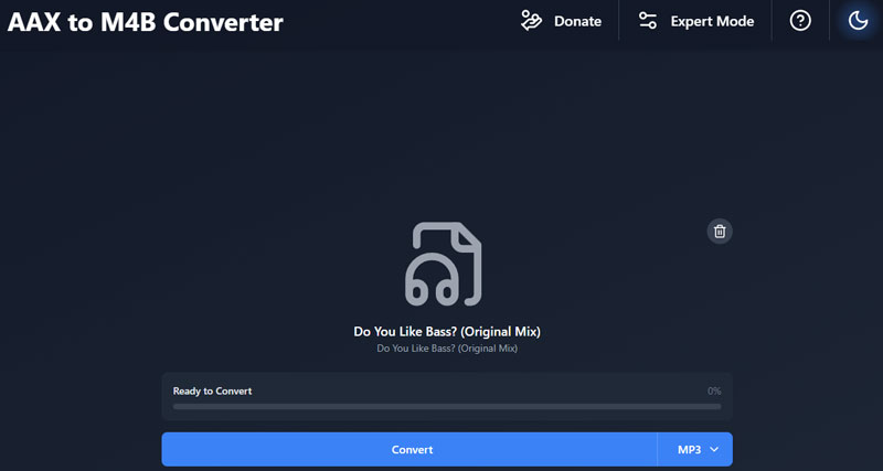 AAX in MP3 online umwandeln