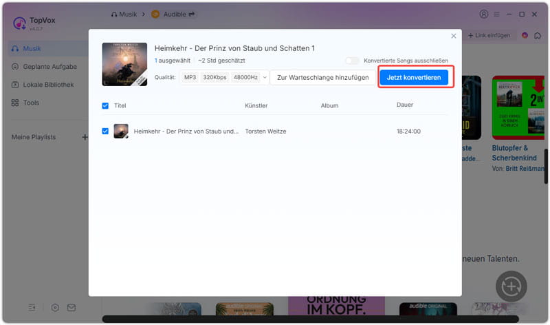 AAX zu MP3 konvertieren