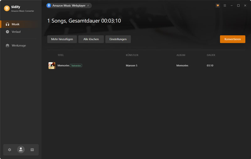 Amazon Musik konvertieren