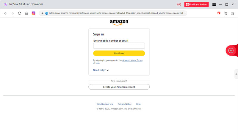 Bei Amazon-Konto anmelden