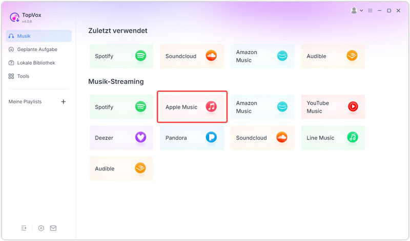 Apple Music auswählen