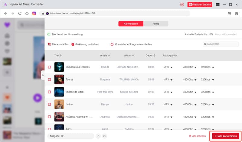 Deezer als MP3 downloaden
