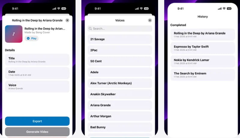 KI Song Generator für iPhone