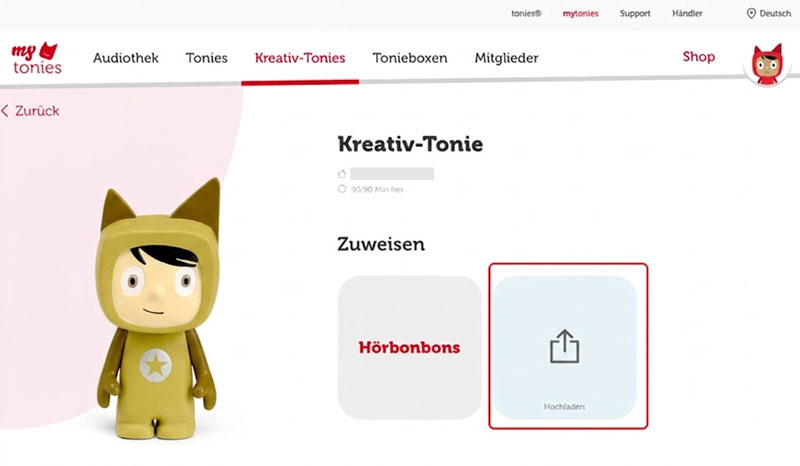 Spotify auf Kreativ-Tonie laden