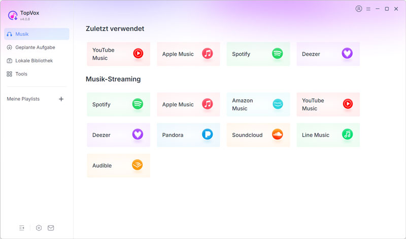 Youtube Music öffnen
