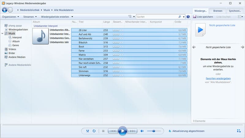 M4A in MP3 umwandeln unter Windows