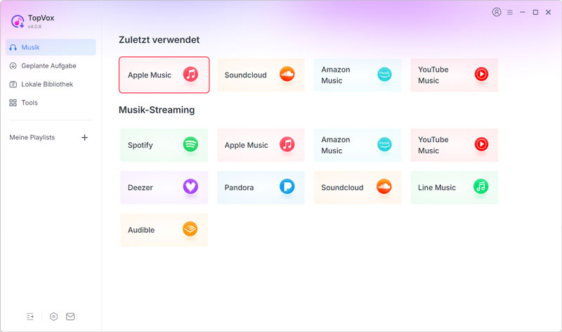 Apple Music öffnen