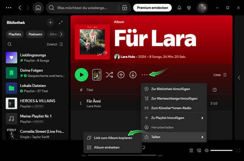 Playlists importieren