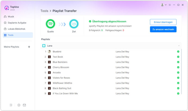 Den Importvorgang starten