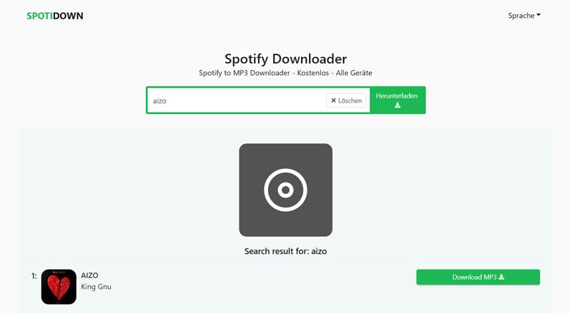SpotiDown rippt Spotify-Songs
