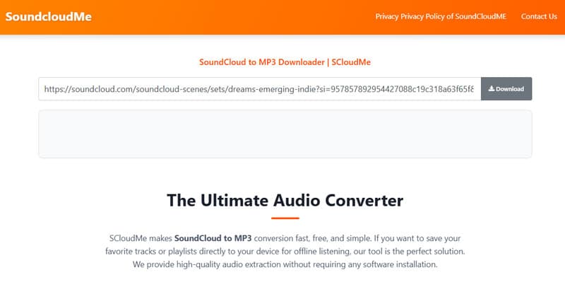 SoundCloud als MP3 herunterladen mit SoundcloudMe