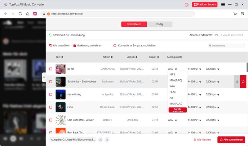 SoundCloud in WAV konvertieren