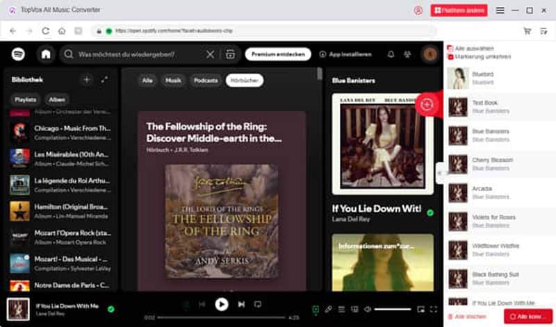 Musik zur Konvertierungsliste hinzufügen