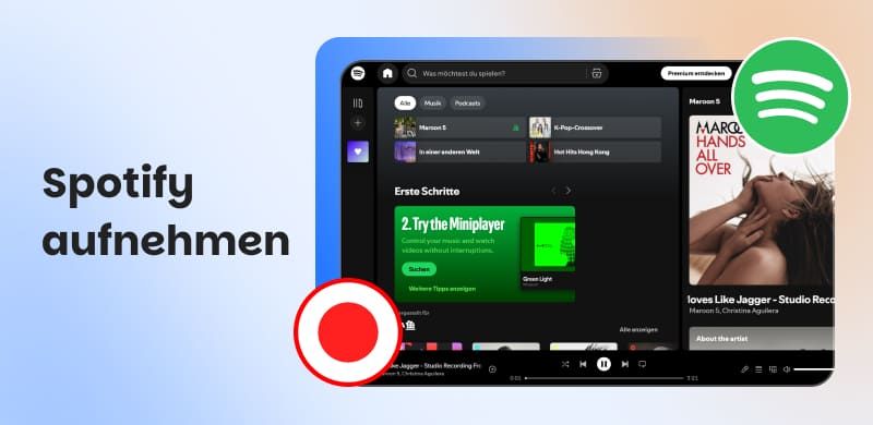 Spotify aufnehmen
