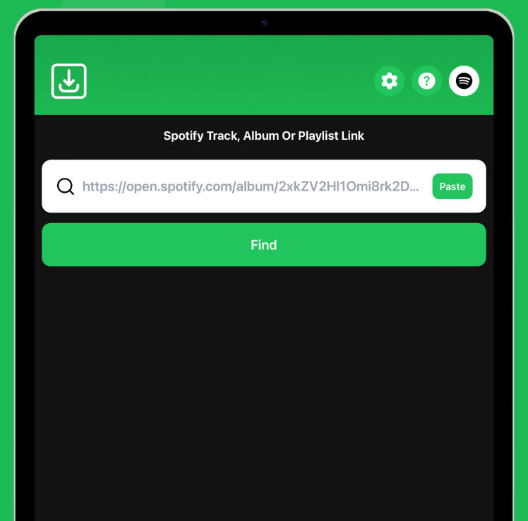 Spotify-Link in SpotDown kopieren