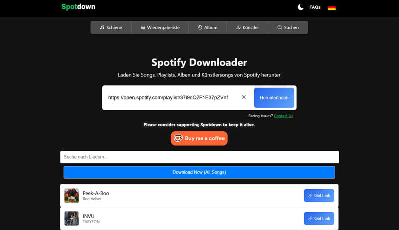 Spotify online auf Android downloaden