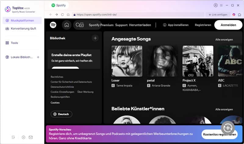 Spotify Music Converter starten