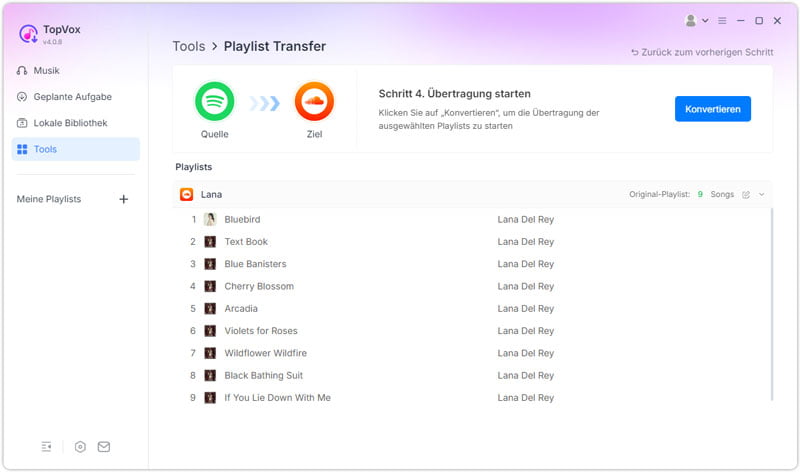 Spotify-Playlists auf SoundCloud übertragen