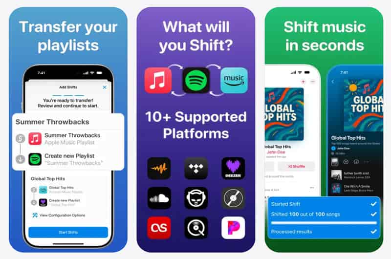 SongShift Spotify-Playlist Transfer
