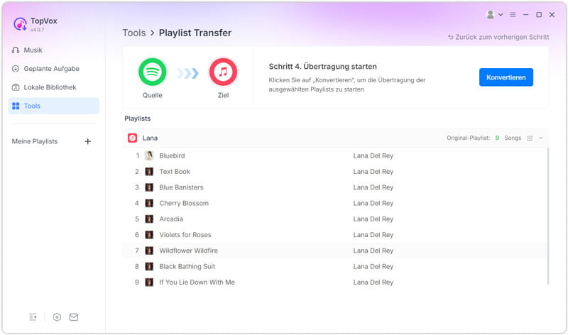 Spotify-Playlist mit Apple Music synchronisieren