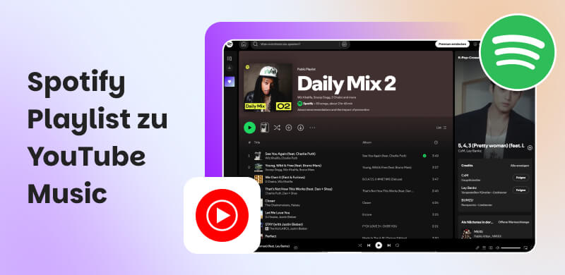 Spotify Playlist zu YouTube Music