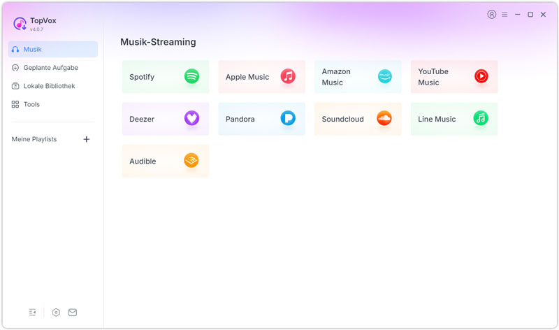 TopVox Spotify Music Converter auswählen