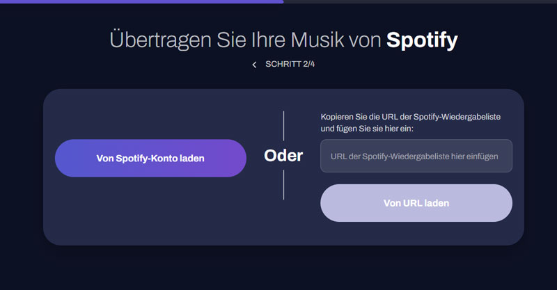 Spotify Playlists auswählen