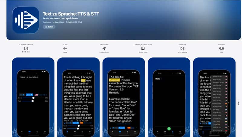 Text to Sprache: TTS & STT