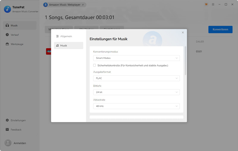 Einstellungen anpassen