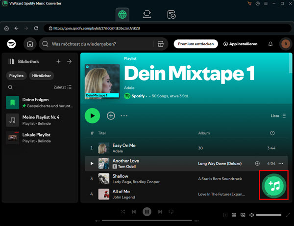 Spotify-Music hinzufügen