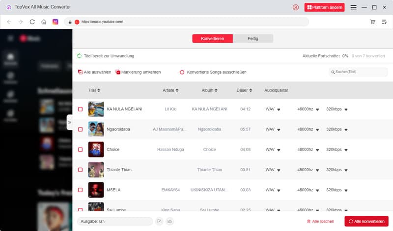 Musik zur Liste hinzufügen