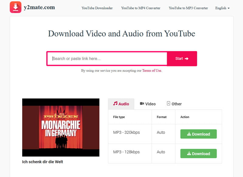 Y2Mate YouTube Downloader