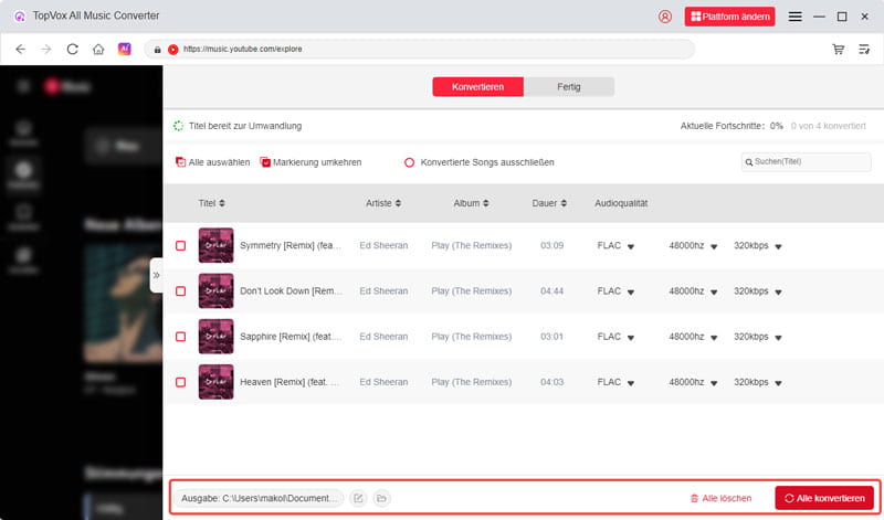 YouTube in FLAC umwandeln