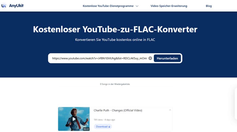 YouTube-Link in Anyukit einfügen
