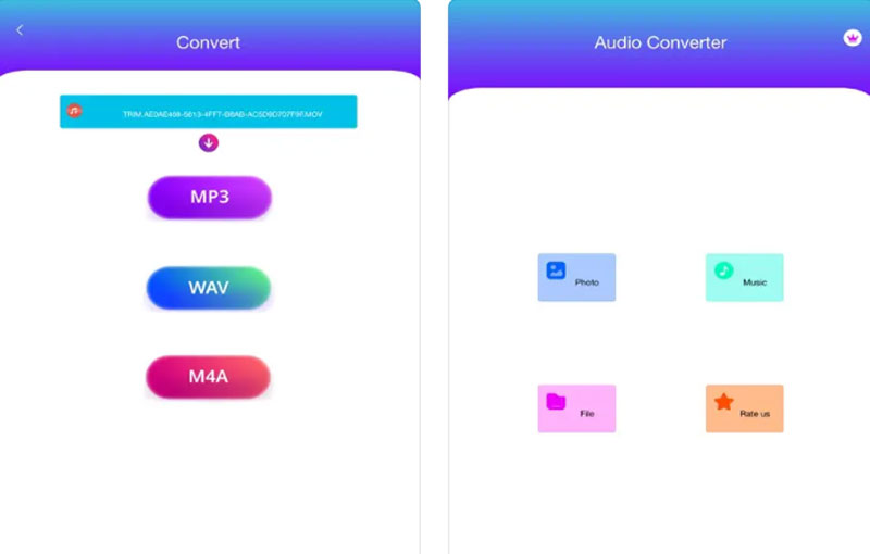 Audio Convert to MP3 M4A WAV
