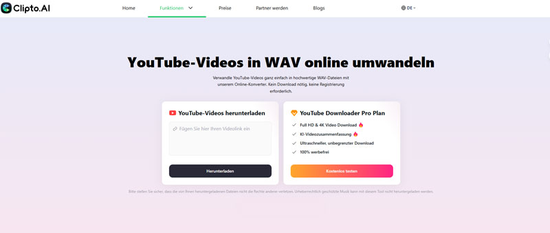 Clipto.Al YouTube Video Downloader