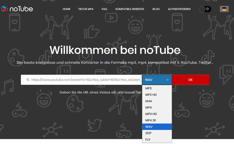 YouTube als WAV-Datei downloaden