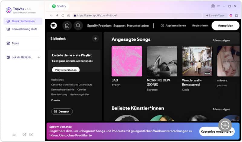 Spotify Music Converter starten