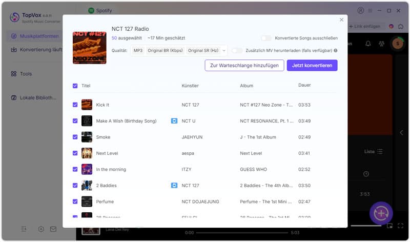 Spotify-Musik in MP3 konvertieren